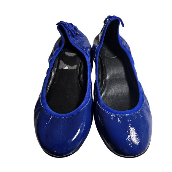 Cole Haan Shoes - Cole Haan Blue Patent Leather Flats Slip On Shoes Womens 11